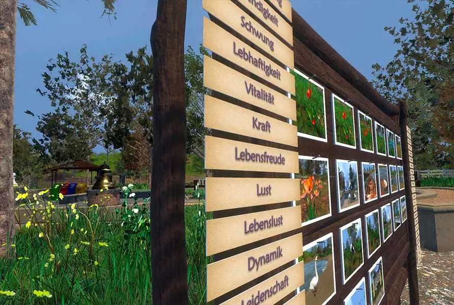 VR Therapie bei Depression: Park Szenario - Fotowand
