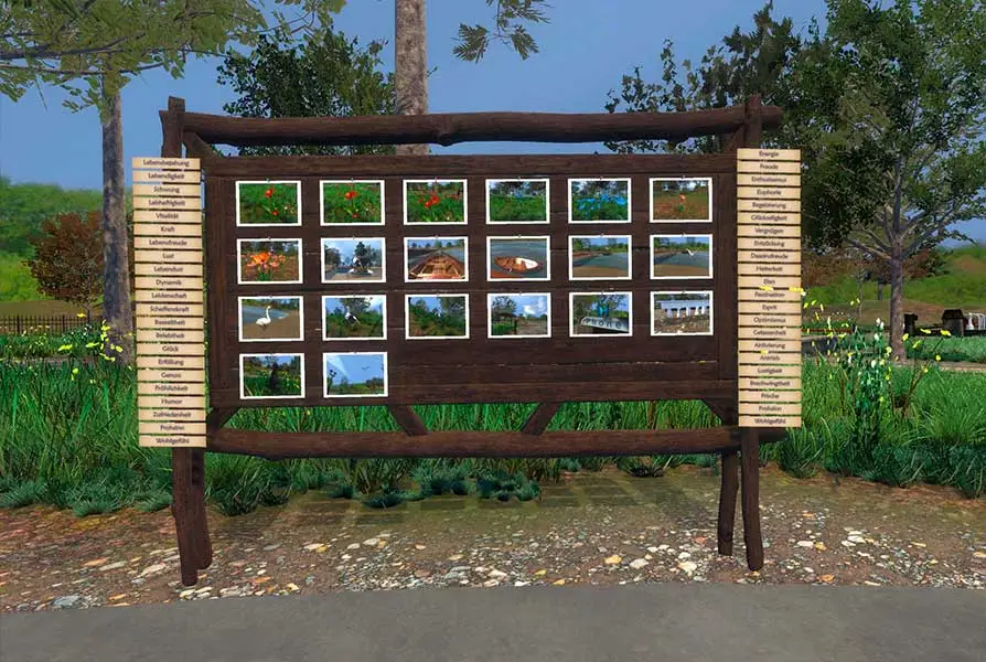 VR Therapie bei Depression: Park Szenario - Fotowand