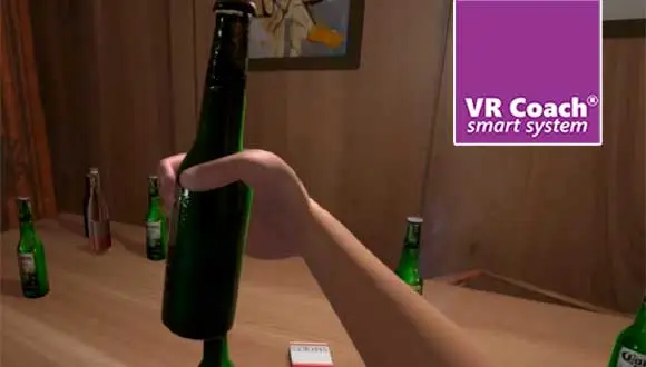 Beitragsbild - VR Therapie für Süchte, Bierglas in der Hand