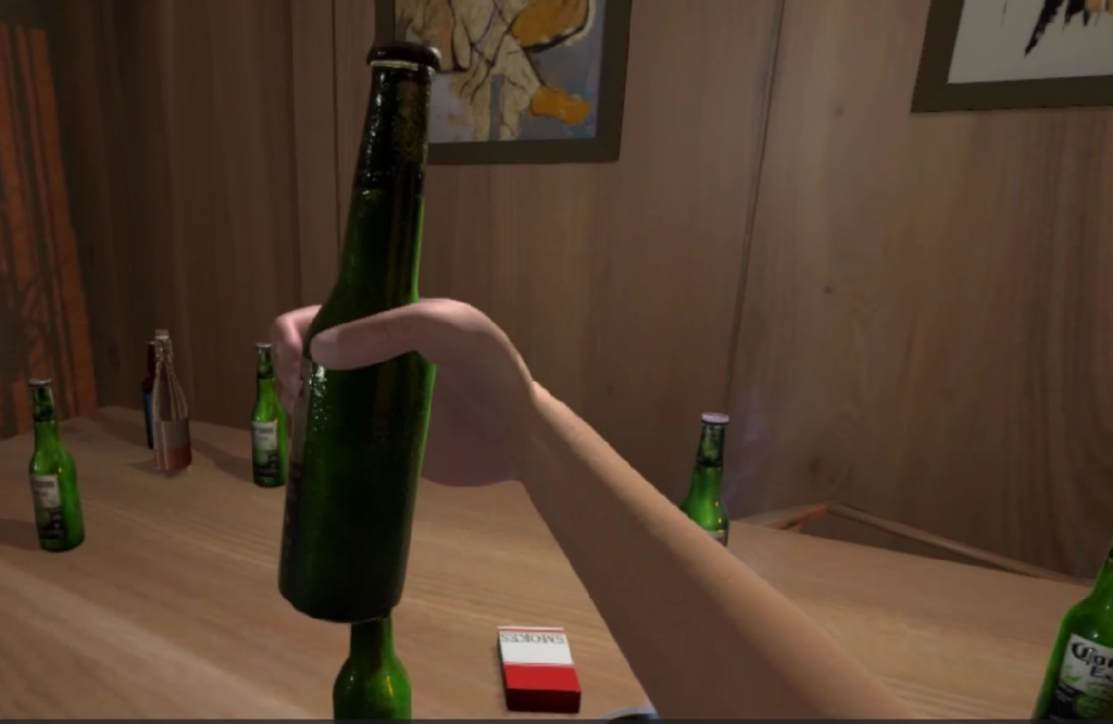 Beitragsbild - VR Therapie für Süchte, Bierglas in der Hand