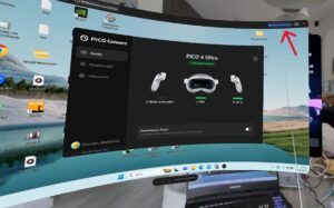 Screenshot Klick auf SteamVR starten
