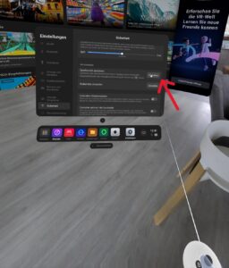 screenshot Klick auf Spielbereich einrichten