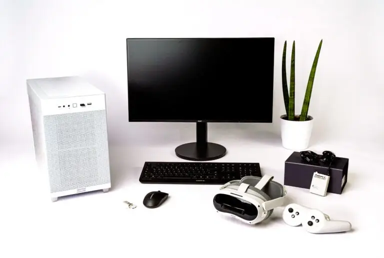 VR Headset mit Controller, PC, Biofeedback Sensor, VR Coach smartsystem Stationäres System