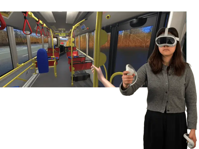 Bus Szenario, VR Therapie mit VR Coach smartsystem für Ängste/Phobien, soziale Ängste