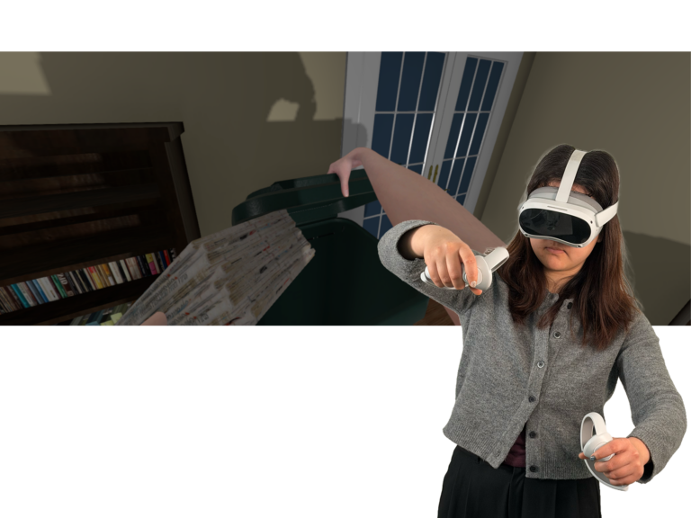 Sammelzwang Szenario, VR Therapie mit VR Coach smartsystem für Zwänge/Compulsions, Zeitschriften in den Müll