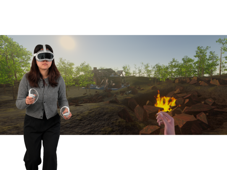 Drohnenszenario PTBS, VR Therapie mit VR Coach smartsystem, Erkunden des Kriegsgebiets aus militärischer Perspektive