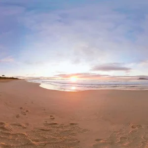 VR Therapie - 360 Grad Videos zum Entspannen: Sonnenaufgang | Wasserfall | Winterlandschaft | Screenshot Self Care System