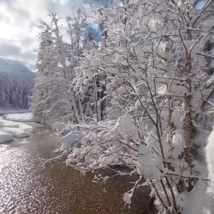 VR Therapie - 360 Grad Videos zum Entspannen: Winterlandschaft | Screenshot Self Care System